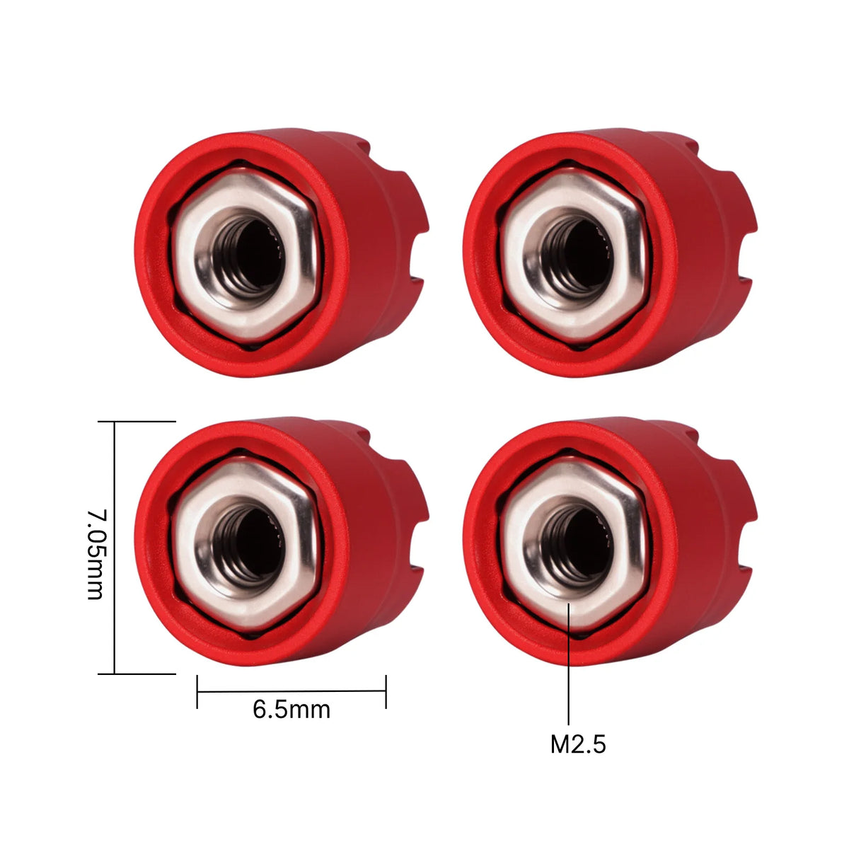 Kit écrous INJORA aluminium micro crawler – vue 14
