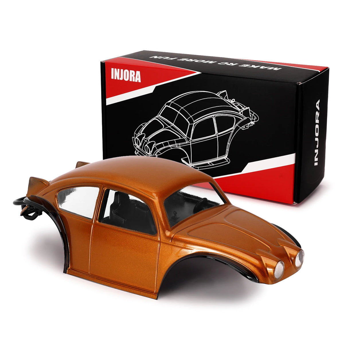 INJORA carrosserie BUG18 avec intérieur châssis LCG – vue complémentaire