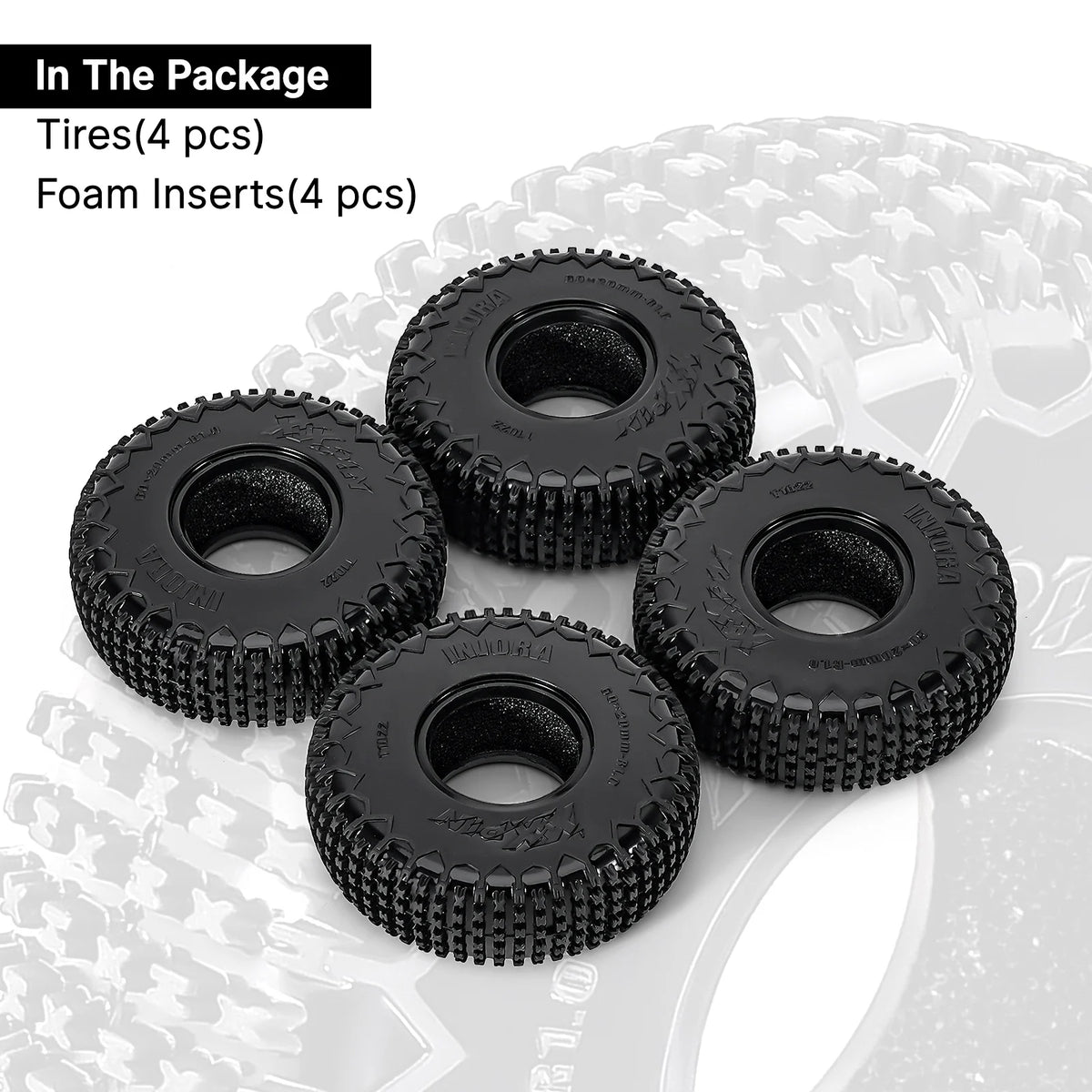 Pneus à picots INJORA 1.0 pour SCX24 FCX24 – détail