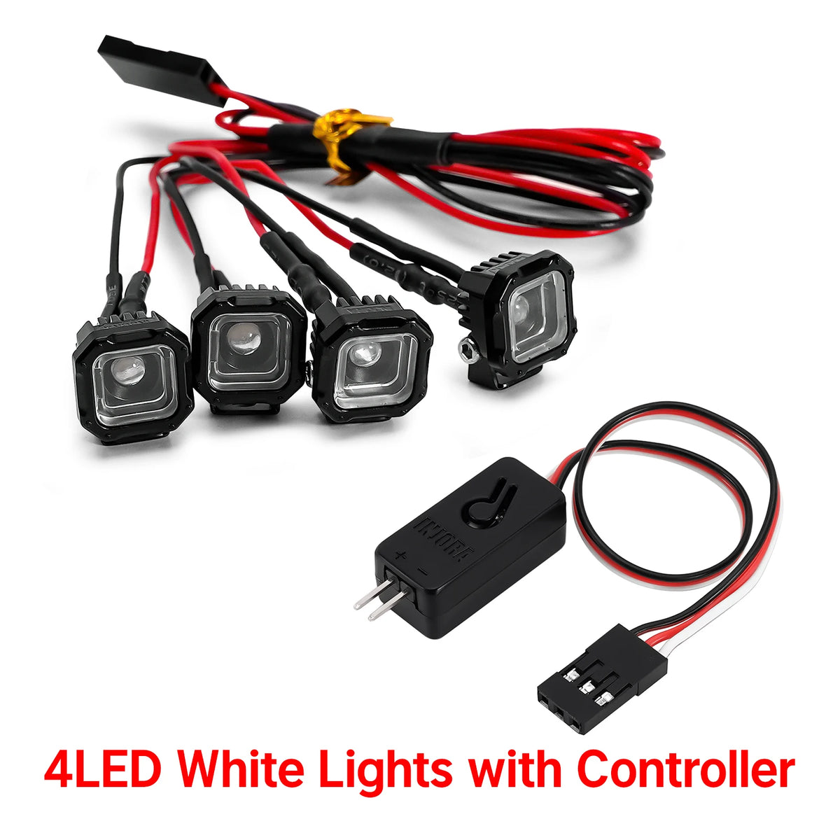 INJORA feux LED blancs pour crawlers 1/18 et 1/24 – détail