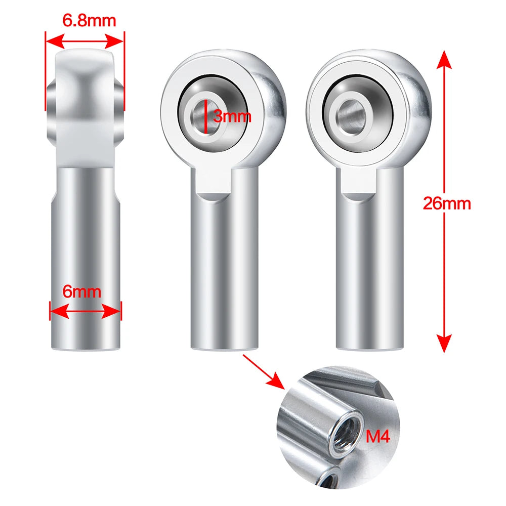 Embouts de biellette M4 aluminium AXSPEED pour SCX10 – vue 8