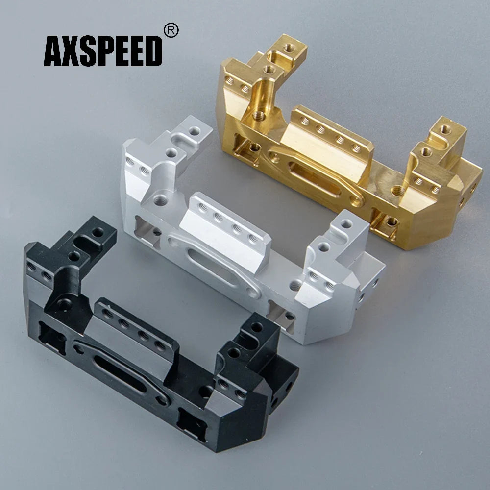 AXSPEED TRX4 – Pièces & améliorations - Support servo et pare-chocs AXSPEED métal ou laiton pour TRX4 1/10