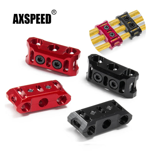 Clips aluminium AXSPEED pour câbles ESC et moteur RC
