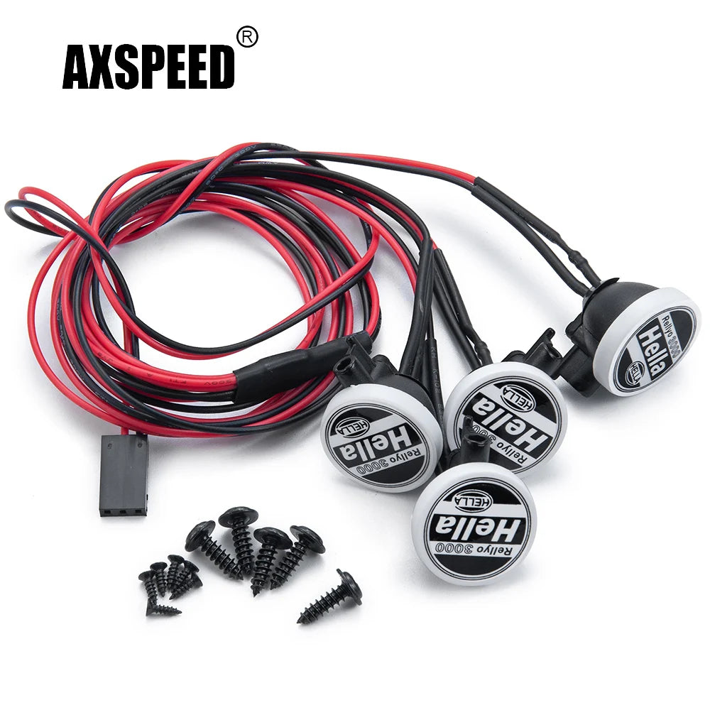 Projecteurs LED métal AXSPEED 12 mm pour TRX4 / TRX6 / SCX10 / Wraith – vue 2