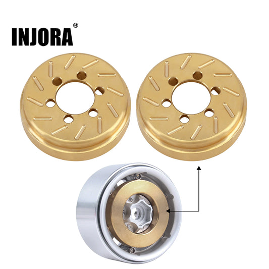 Deux contrepoids internes laiton INJORA 63 g pour jantes 1.9 et 2.2