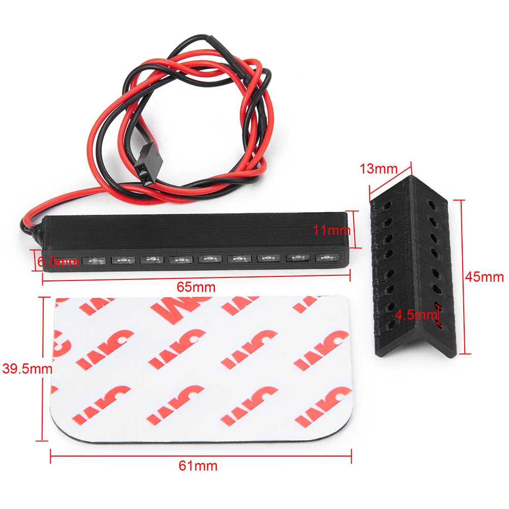 Barre LED de toit AXSPEED 32 / 65 mm pour RC 1/10 – vue 5