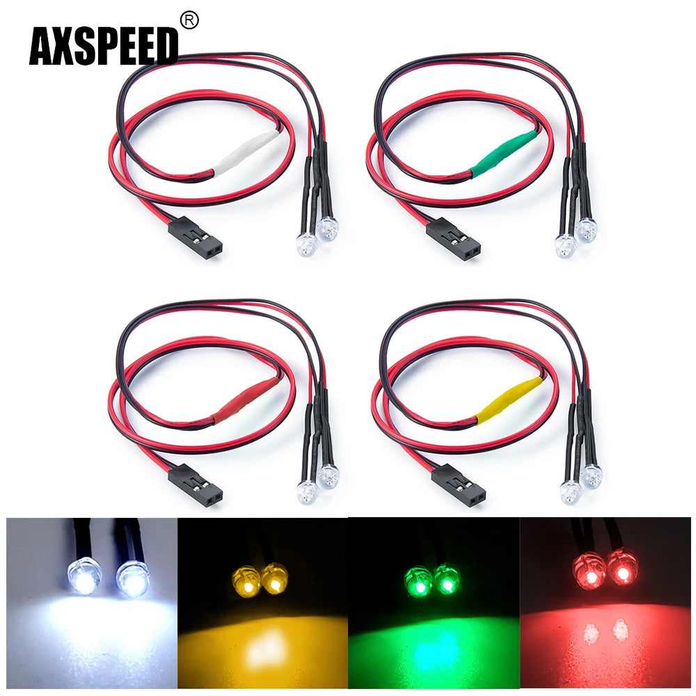 Spots LED AXSPEED 4,5 mm pour Axial SCX10 II 1/10