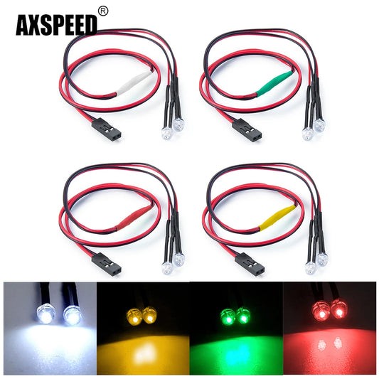 Spots LED AXSPEED 4,5 mm pour Axial SCX10 II 1/10