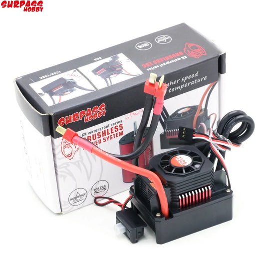ESC brushless sensorless étanche 25A à 150A avec prise T ou XT60