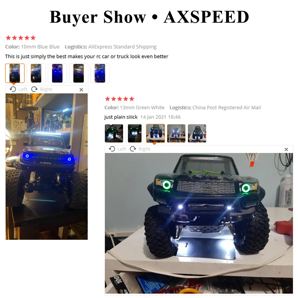 Phares LED Angel / Demon Eyes AXSPEED 4,2–6 V – vue 6