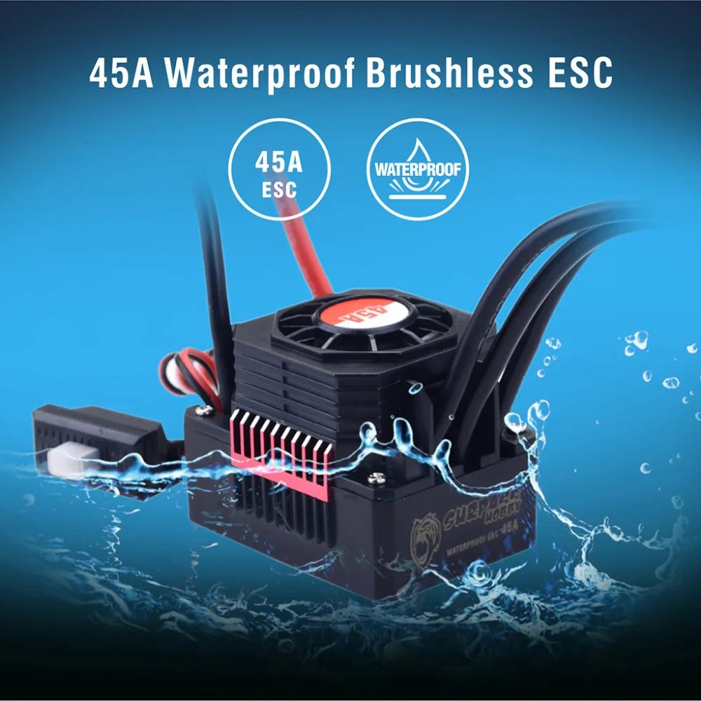 ESC étanche sensorless pour voiture RC – présentation