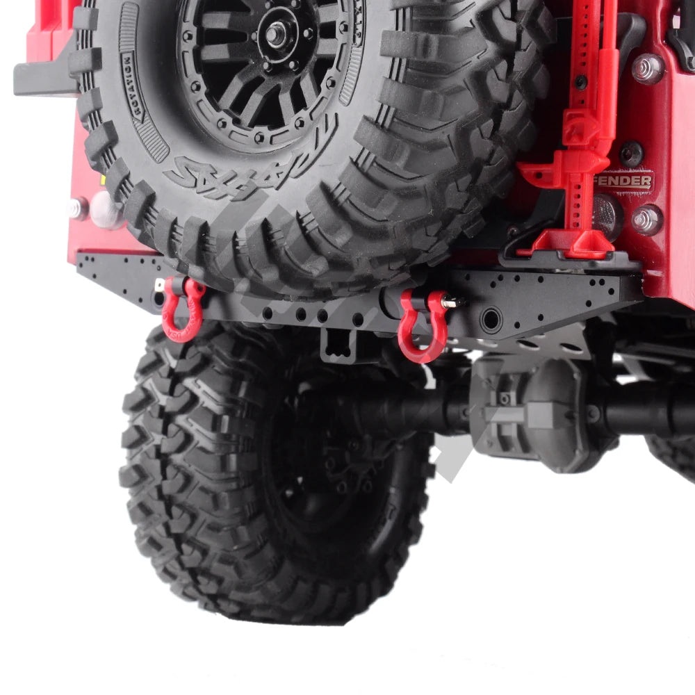 Pare-chocs arrière métal INJORA avec anneaux D pour TRX4 – vue complémentaire