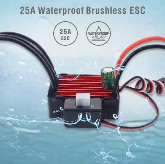ESC sensorless avec prise XT60 pour voiture RC – vue produit