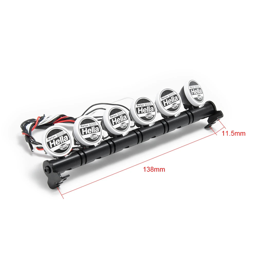 Barre de toit LED AXSPEED 4 / 5 / 6 feux pour TRX4 / SCX10 – vue complémentaire 4