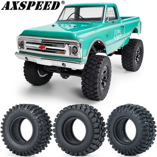 Pneus souples AXSPEED 1.0 pouce 50/54 mm pour SCX24 et TRX4M