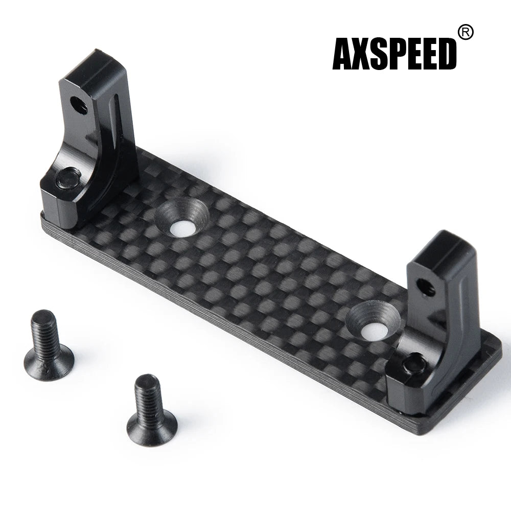 Support servo AXSPEED avec skid carbone pour SCX10 Wraith et Capra 1/10