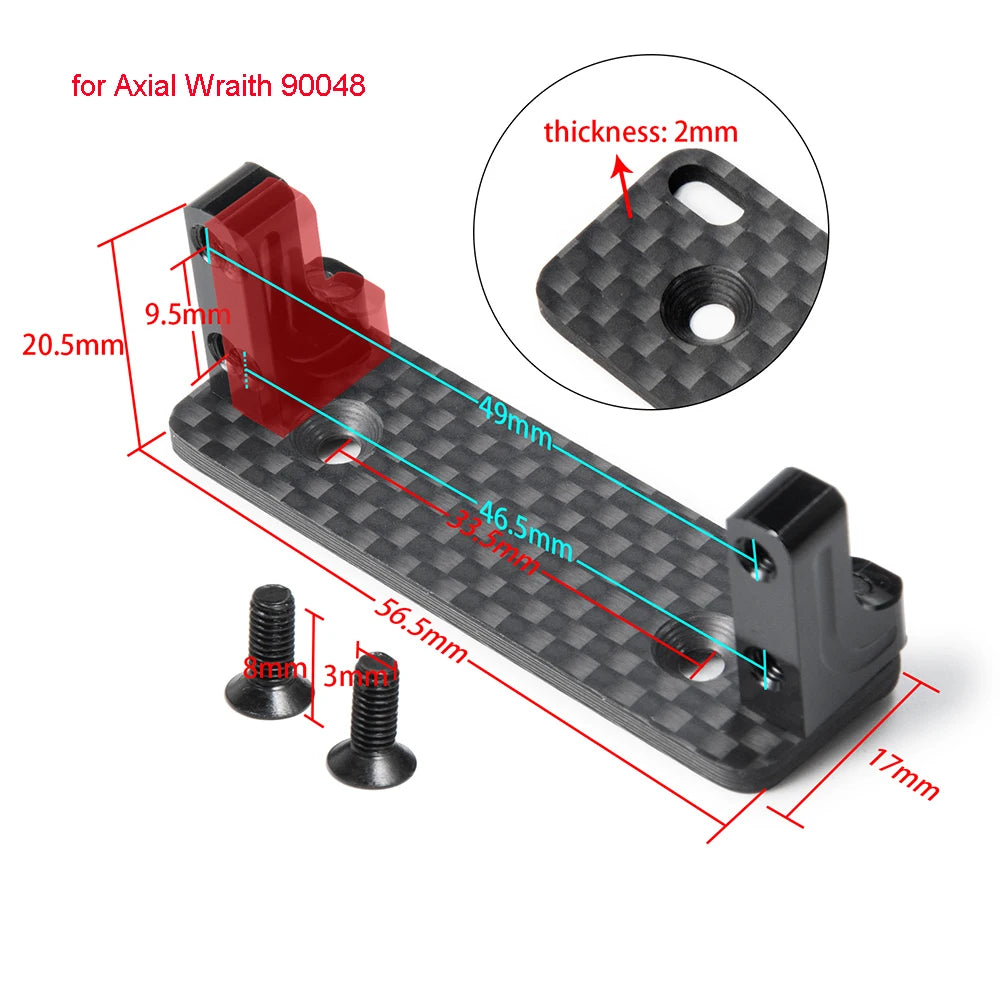 Support servo métal AXSPEED crawler Axial – vue produit