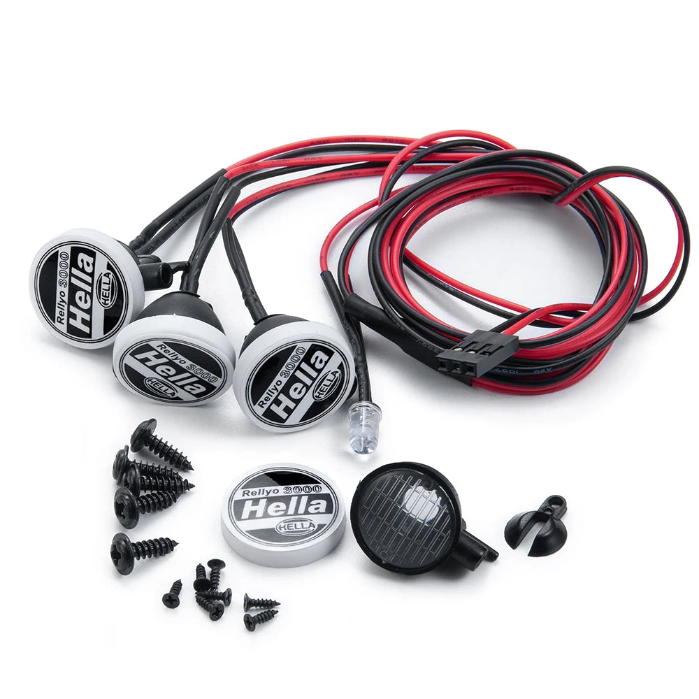 Feux LED ronds AXSPEED pour TRX4 SCX10 CC01 D90 TF2 – vue complémentaire