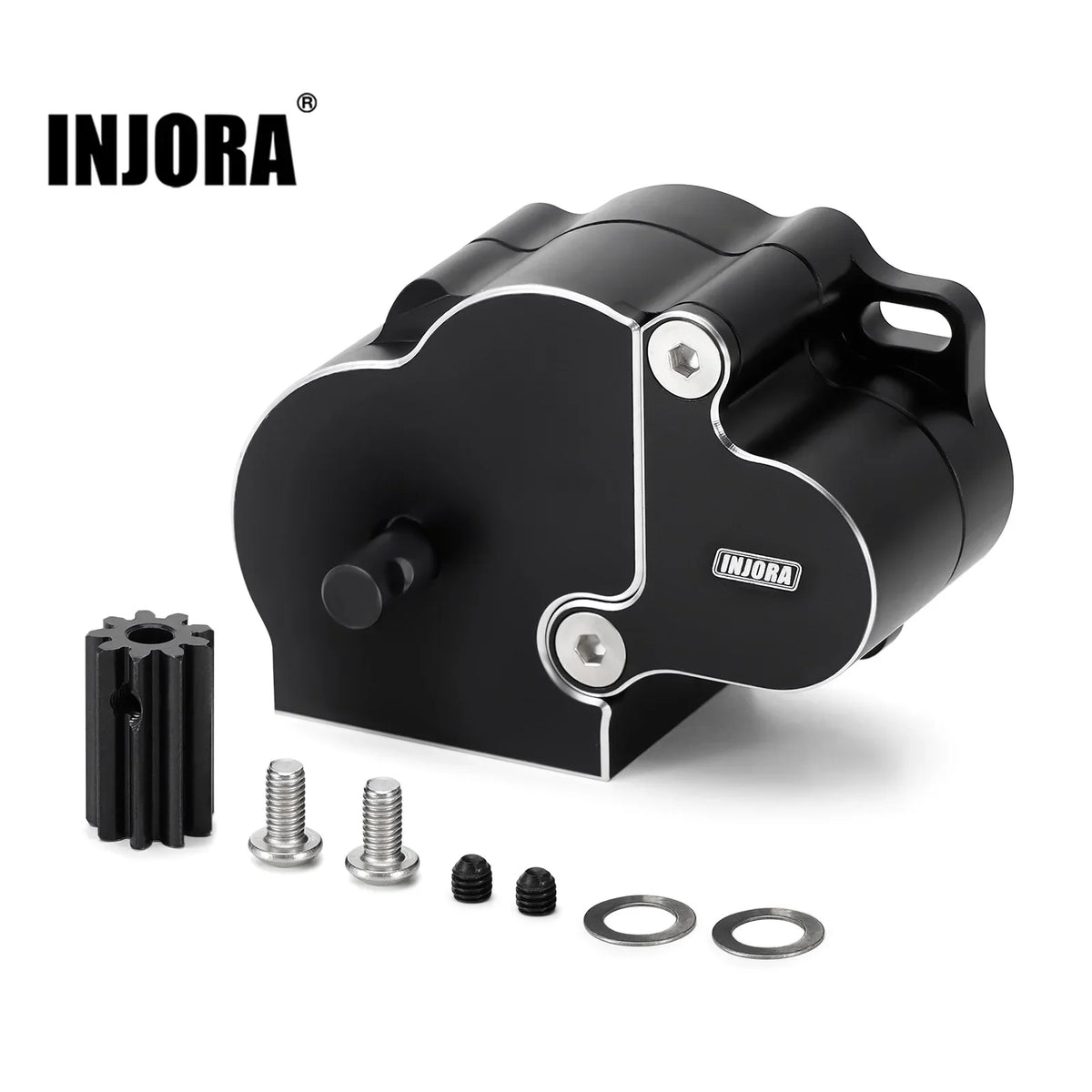 Transmission LCG INJORA aluminium pour Axial SCX10 et SCX10 II 1/10