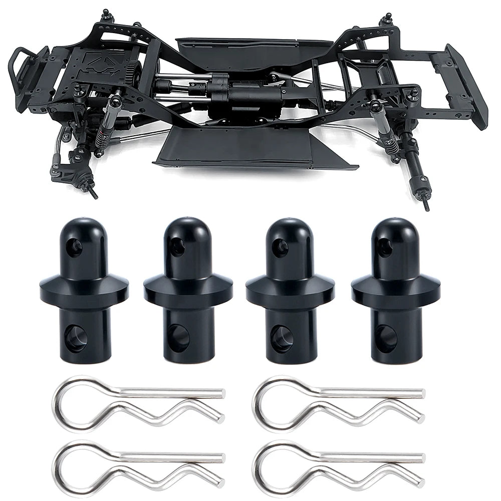 Support carrosserie aluminium AXSPEED pour SCX10 PRO – vue complémentaire