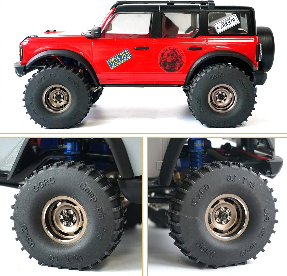 Jantes 1.0 lourdes 32 g pour crawler RC 1/18 1/24 – présentation