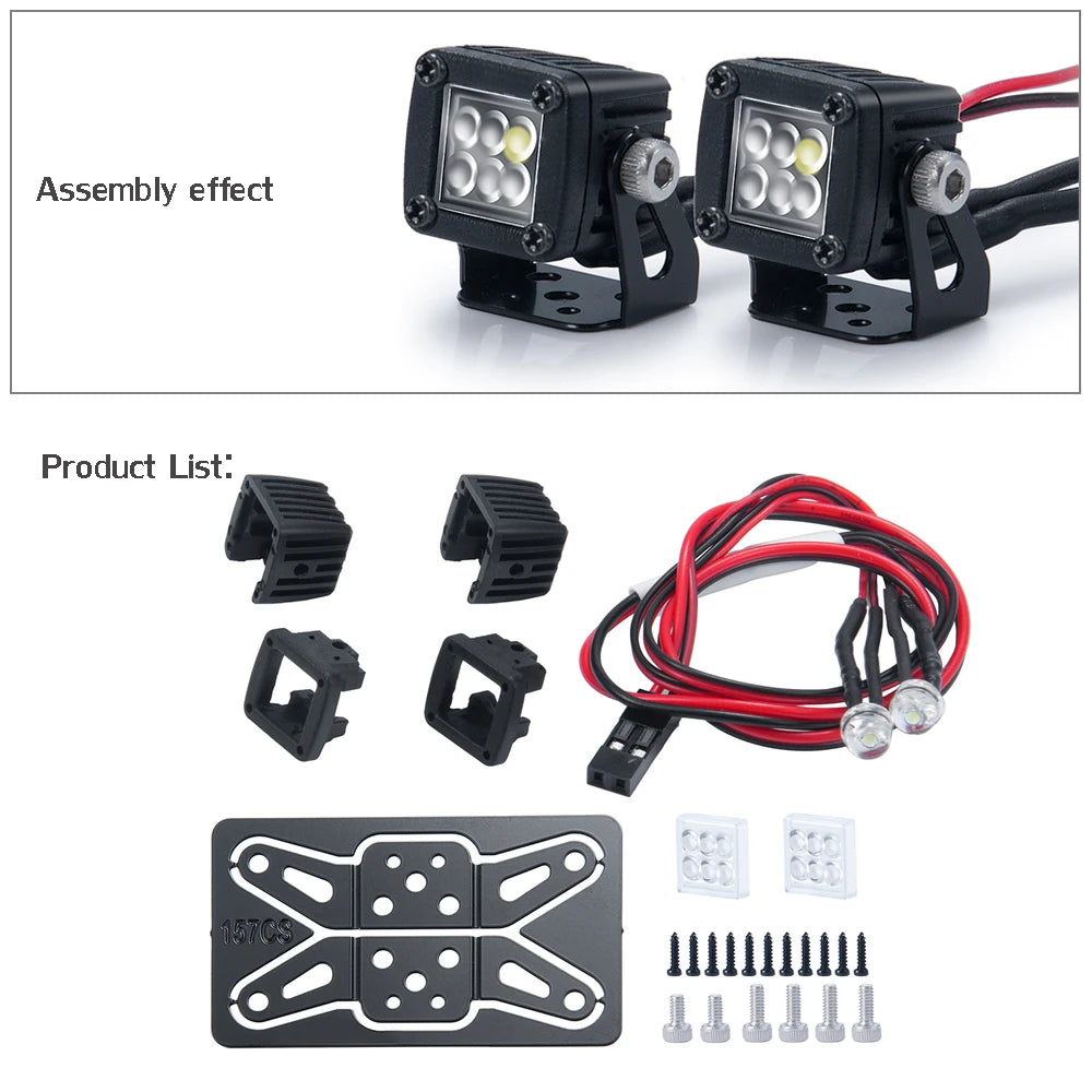 Spots LED latéraux AXSPEED de galerie TRX4 SCX10 Wraith – vue 17