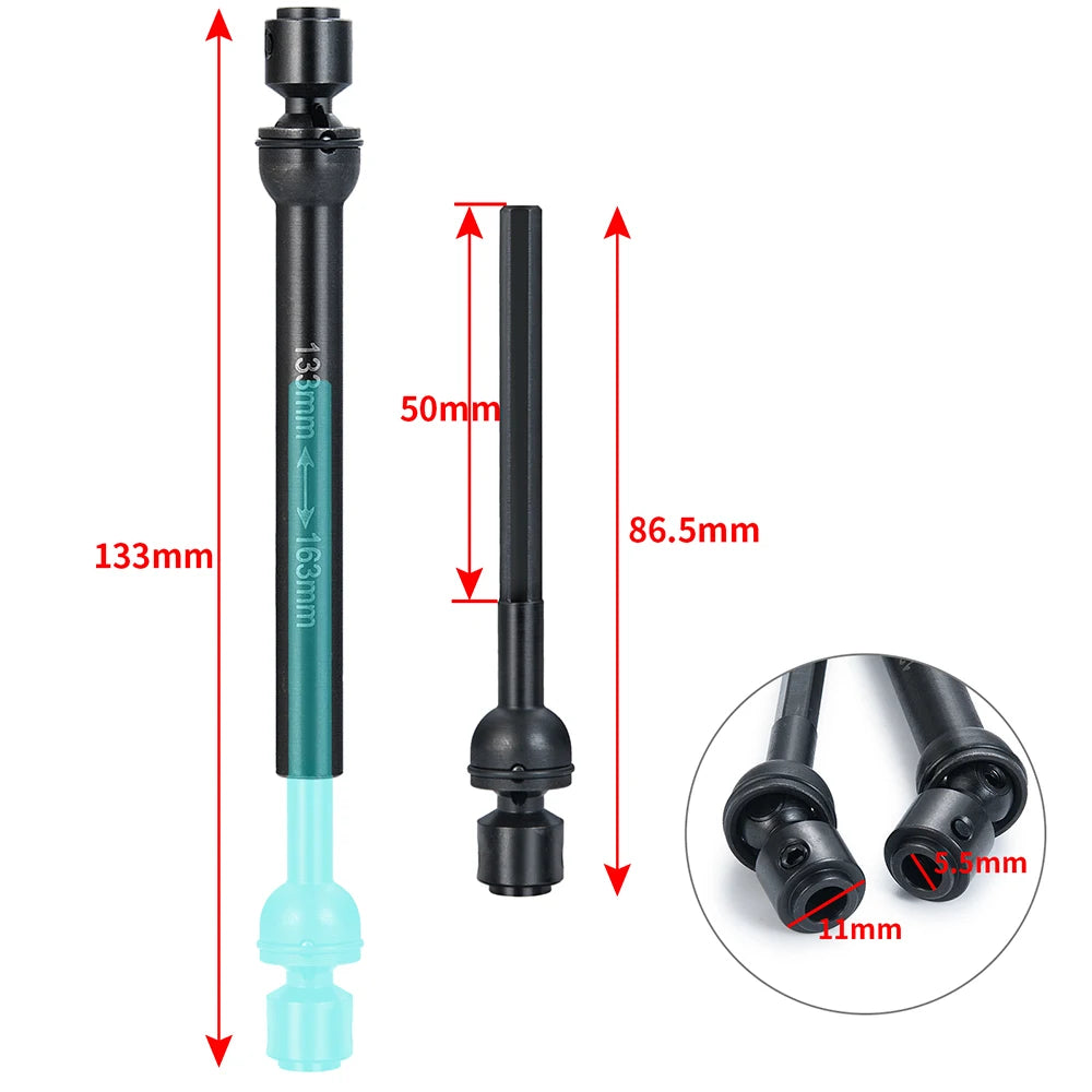 Cardan central acier AXSPEED pour SCX10 / TRX4 / TRX6 – vue 4