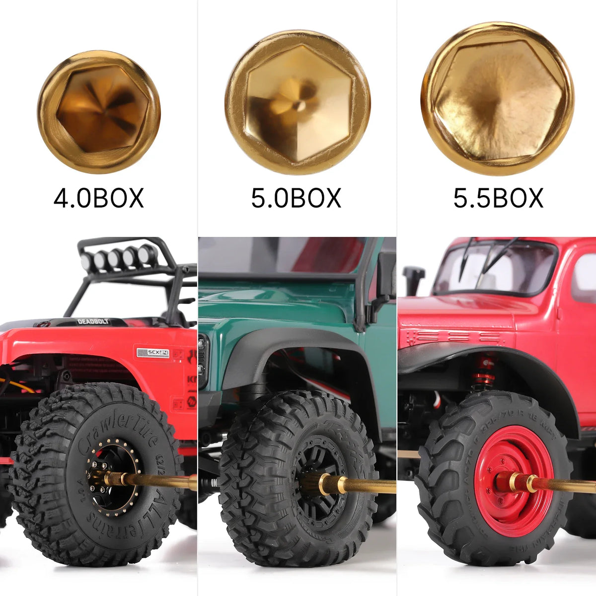 Tournevis hexagonaux INJORA et clés à écrou pour micro crawler – détail