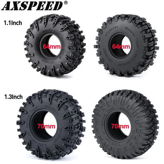 Pneus crawler AXSPEED Mud Terrain 1.1/1.3 pouce – lot de 4