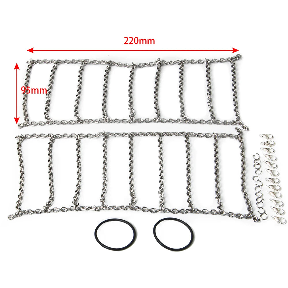 Chaînes à neige métal AXSPEED pour crawler 1/10 – vue 4