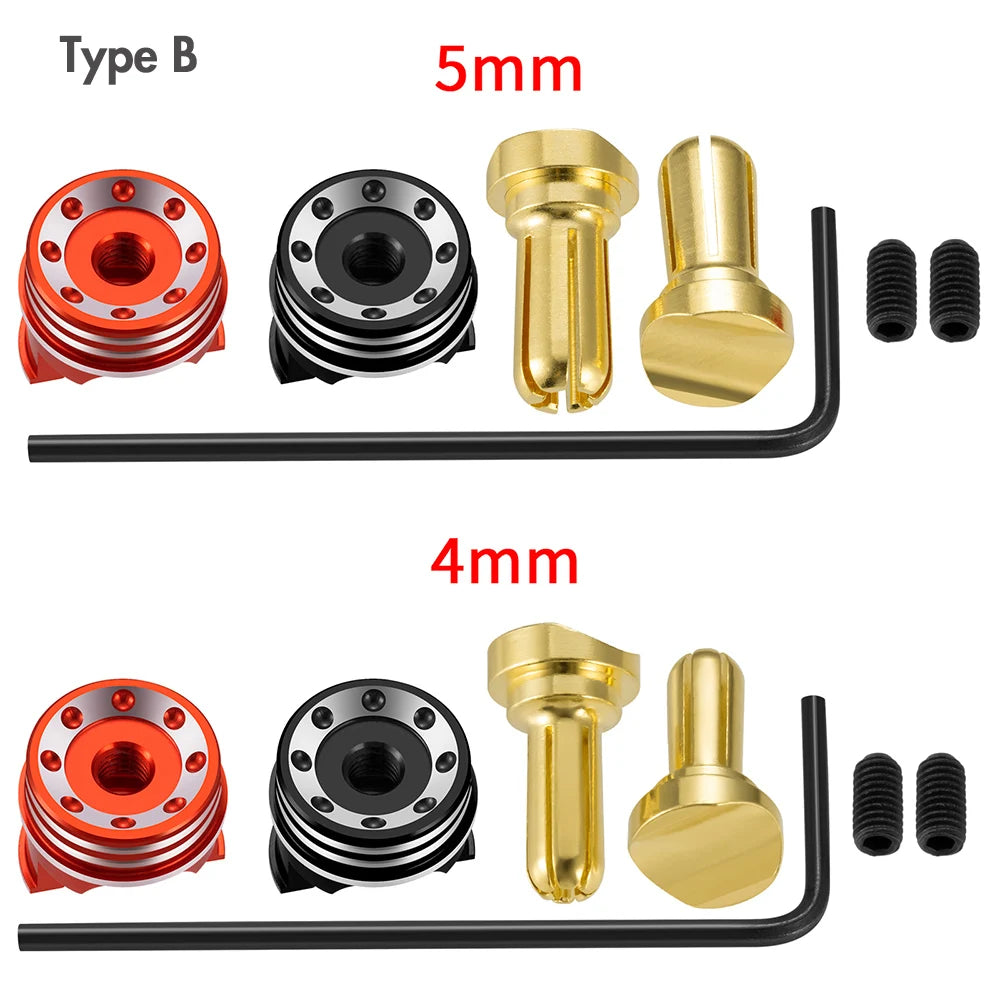 Connecteurs bullet AXSPEED 4 / 5 mm avec dissipateur métal – vue 4