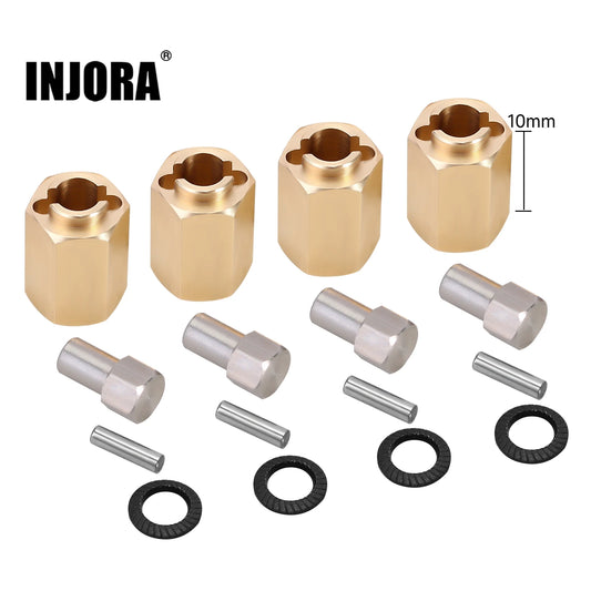 Hexagones de roue laiton INJORA 7 mm pour TRX4M 1/18
