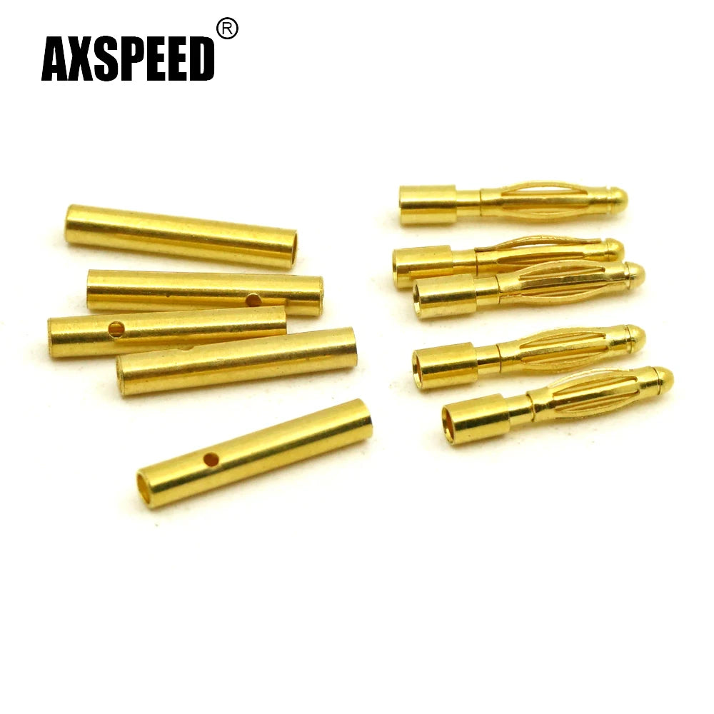 Connecteurs bullet dorés AXSPEED 2.0, 3.5 et 4.0 mm