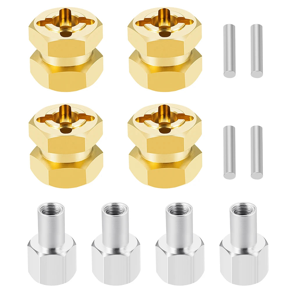 Élargisseurs laiton AXSPEED hexagone 12 mm pour SCX10 II / D90 – vue 15