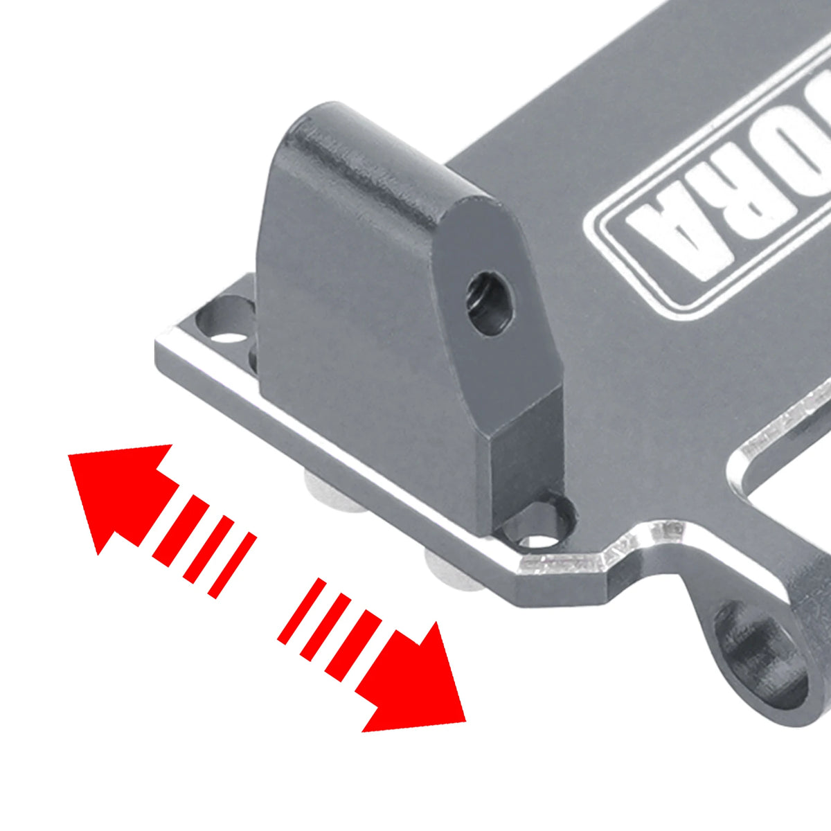 INJORA Support servo réglable CNC aluminium pour Axial SCX24 1/24