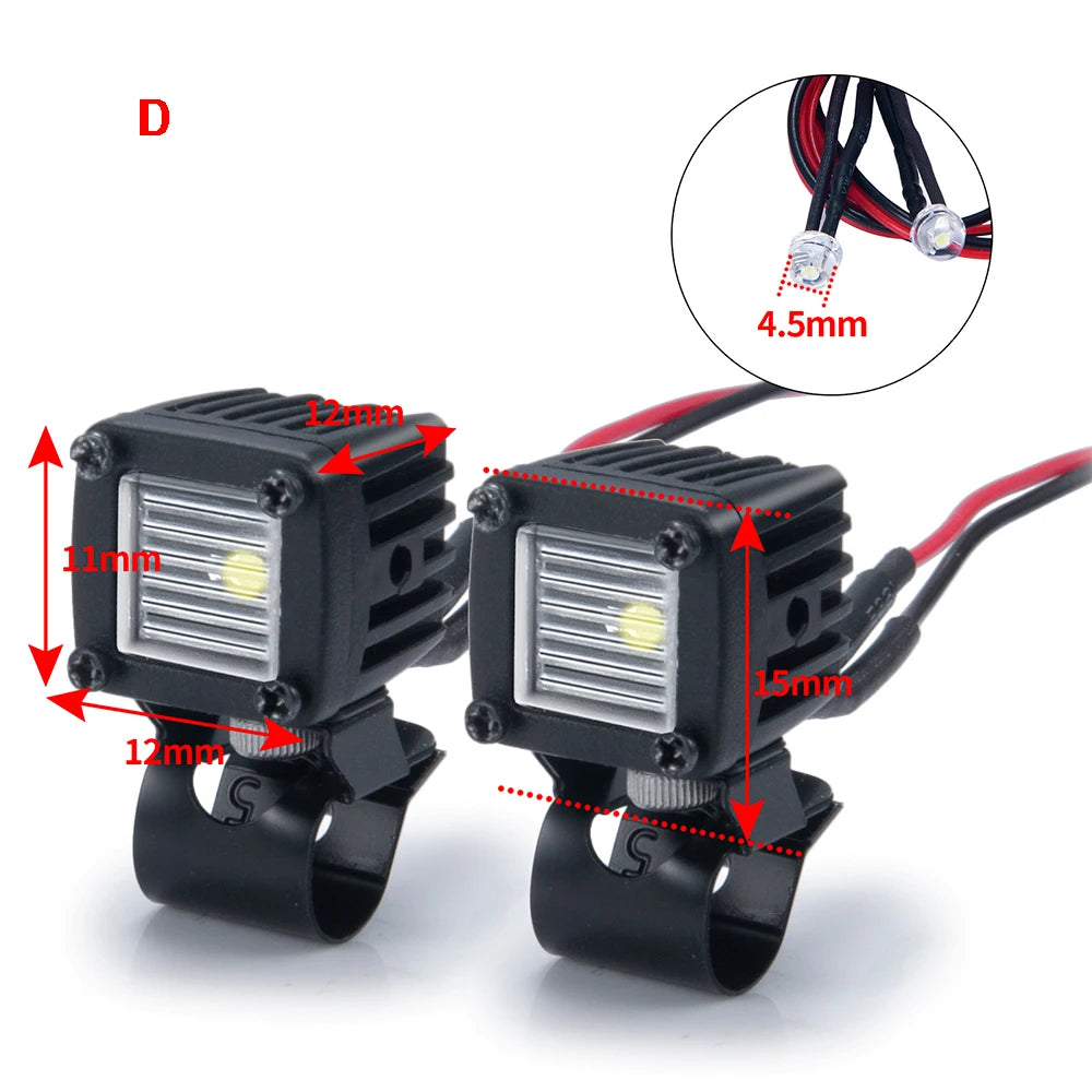 Spots LED latéraux AXSPEED de galerie TRX4 SCX10 Wraith – vue 6