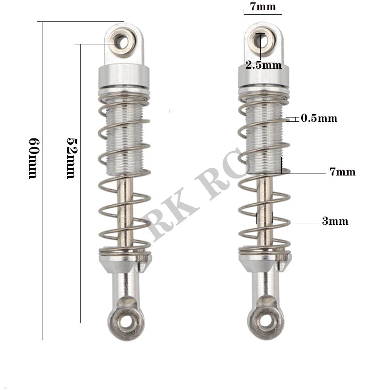 Pièces upgrade WPL MN98 D90 D91 D99 MN99S – vue complémentaire 6