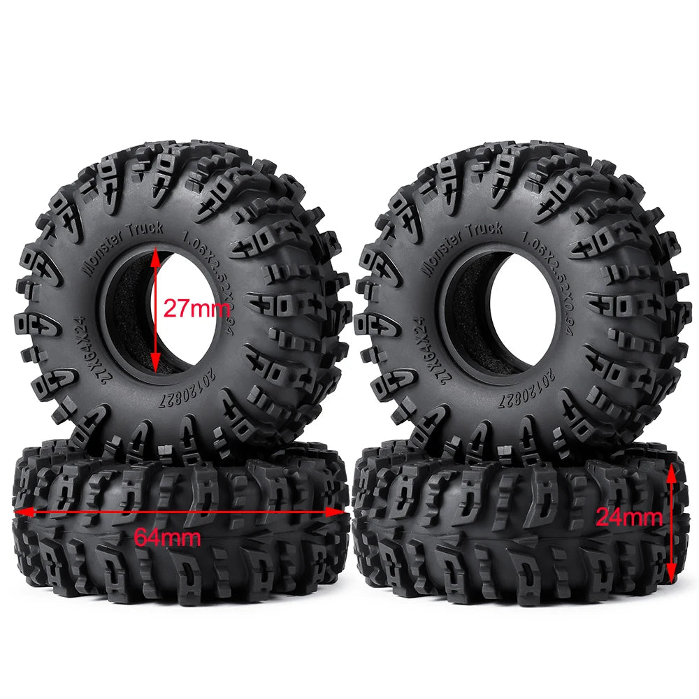 Pneus Mud Terrain AXSPEED 1.1 / 1.3 pour TRX4M / SCX24 / FCX24 – vue complémentaire 10