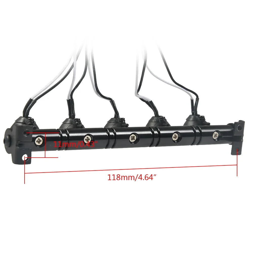 Barre de toit LED AXSPEED 4 / 5 / 6 feux pour TRX4 / SCX10 – vue complémentaire 7