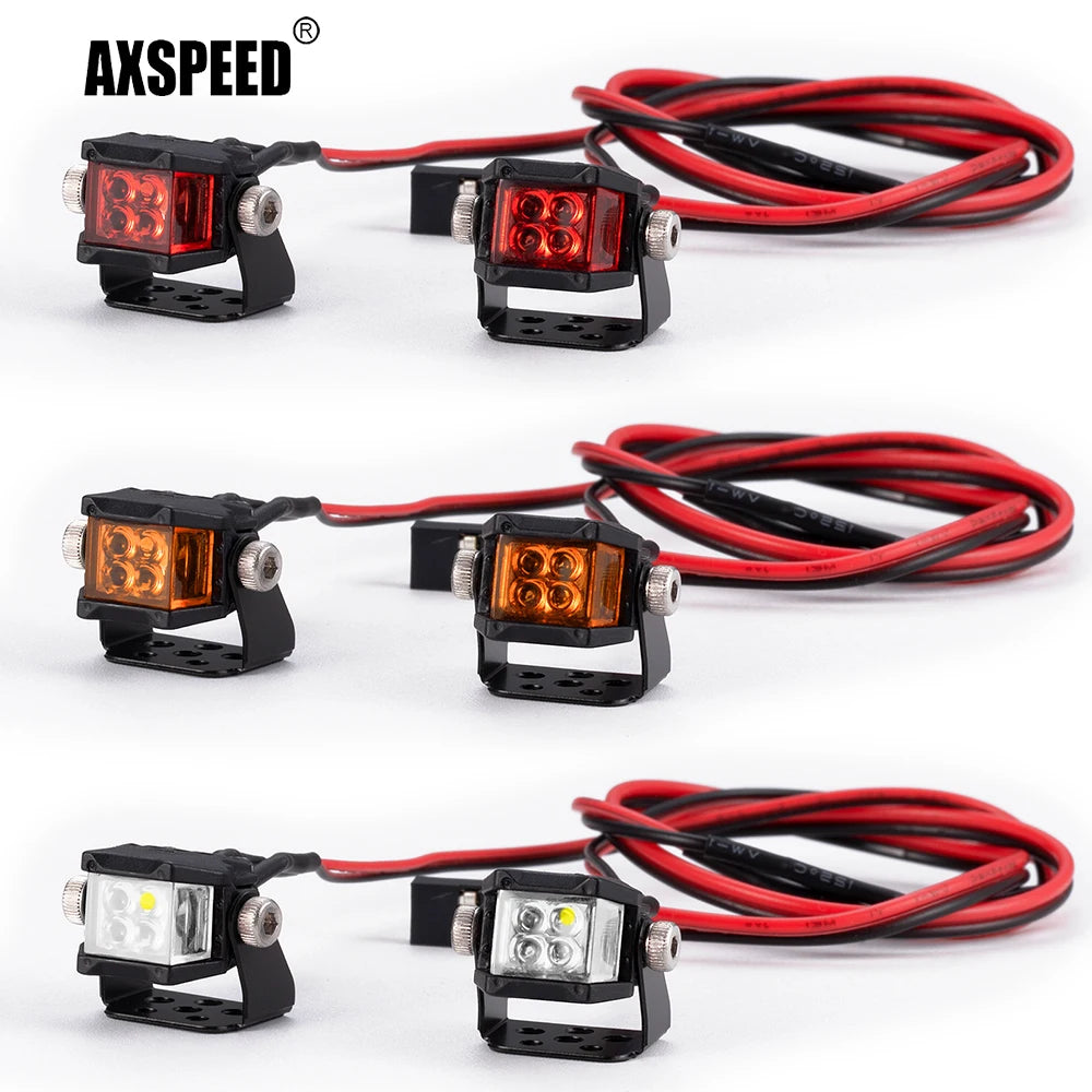 Spot LED carré AXSPEED 12 mm pour SCX10 et TRX4 1/10