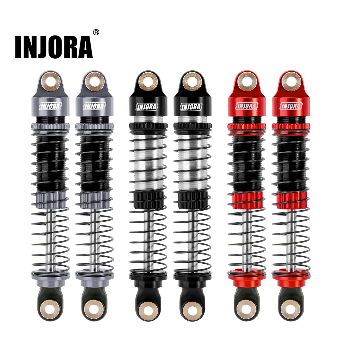 Amortisseurs huile INJORA longs 59 mm pour TRX4M 1/18