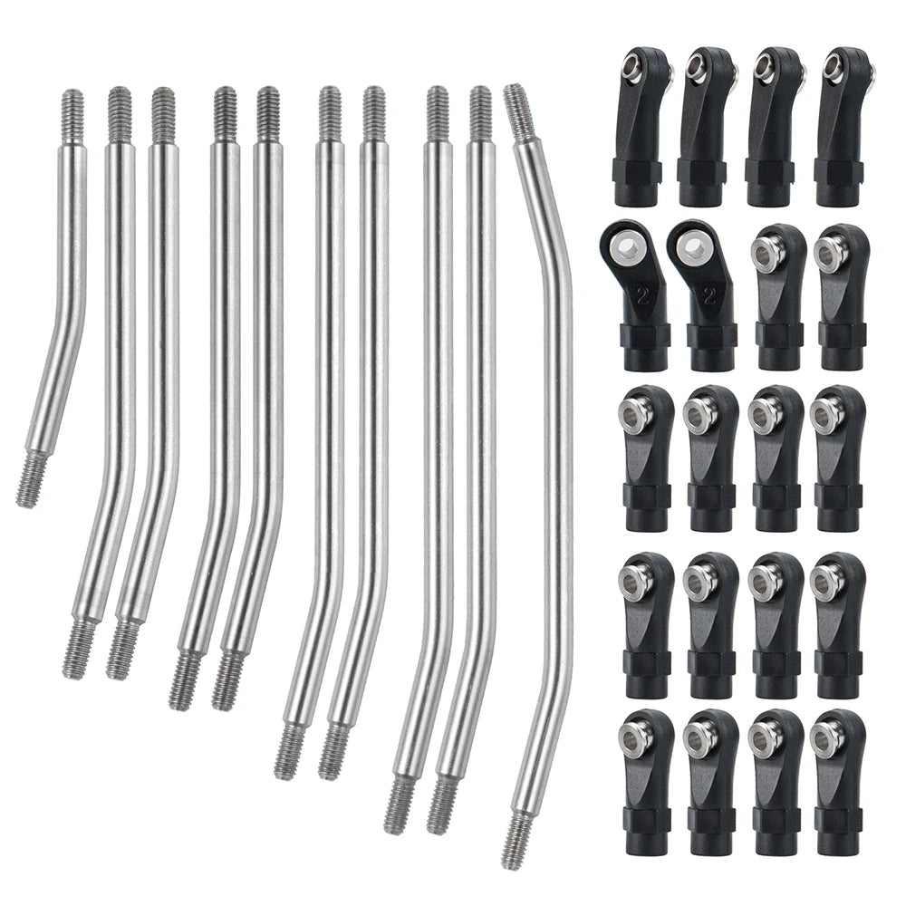 Biellettes inox AXSPEED avec rotules pour SCX10 II / TRX4 – vue 8