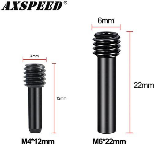 Vis sans tête AXSPEED M4/M6 pour cardan RC – lot de 10