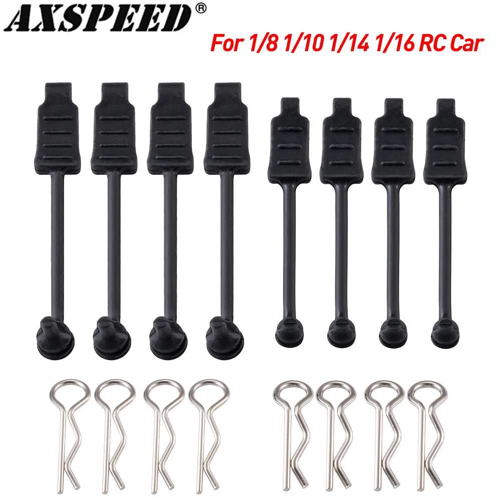 Clips carrosserie AXSPEED avec retenue – lot de 4