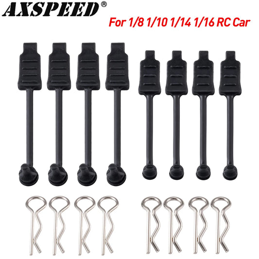 Clips carrosserie AXSPEED avec retenue – lot de 4