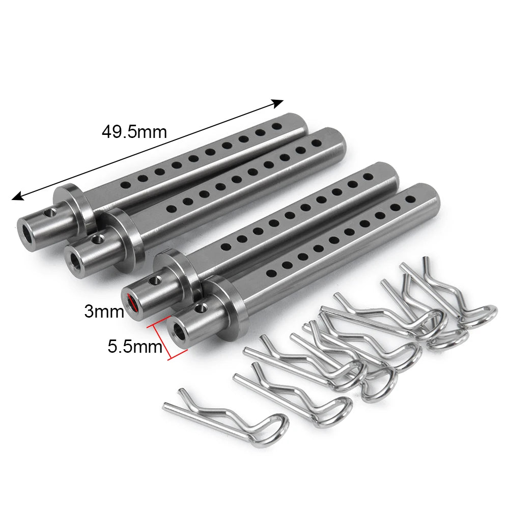 Supports carrosserie aluminium AXSPEED pour Axial SCX10 – vue complémentaire 6
