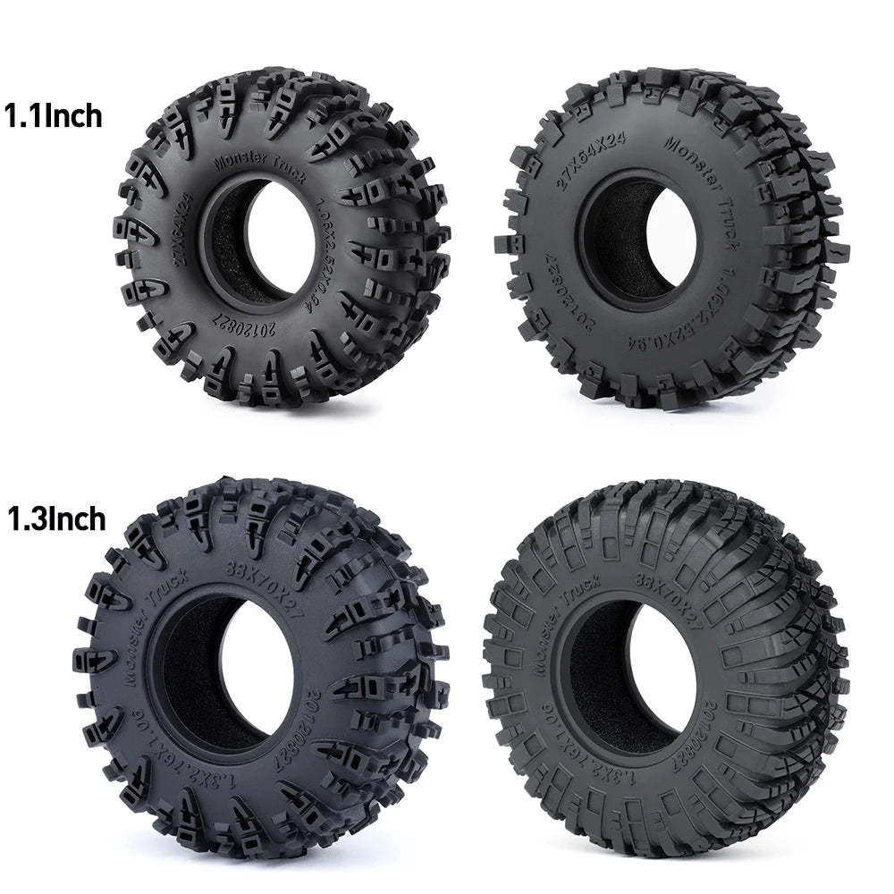 Pneus Mud Terrain AXSPEED 1.1 / 1.3 pour TRX4M / SCX24 / FCX24 – vue complémentaire 2