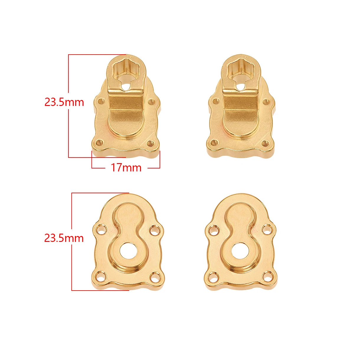 Lests avant arrière FCX24 en laiton 33 g ou 45 g – détail produit
