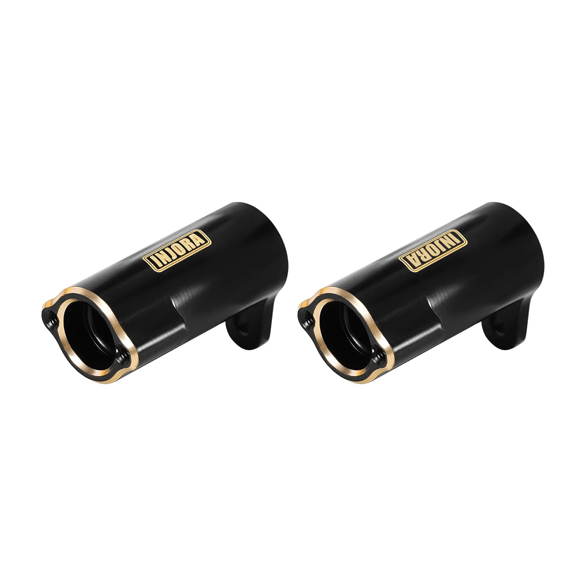INJORA Fusées, C-hubs et tubes d’essieu laiton noir pour FMS FCX24M 1/24