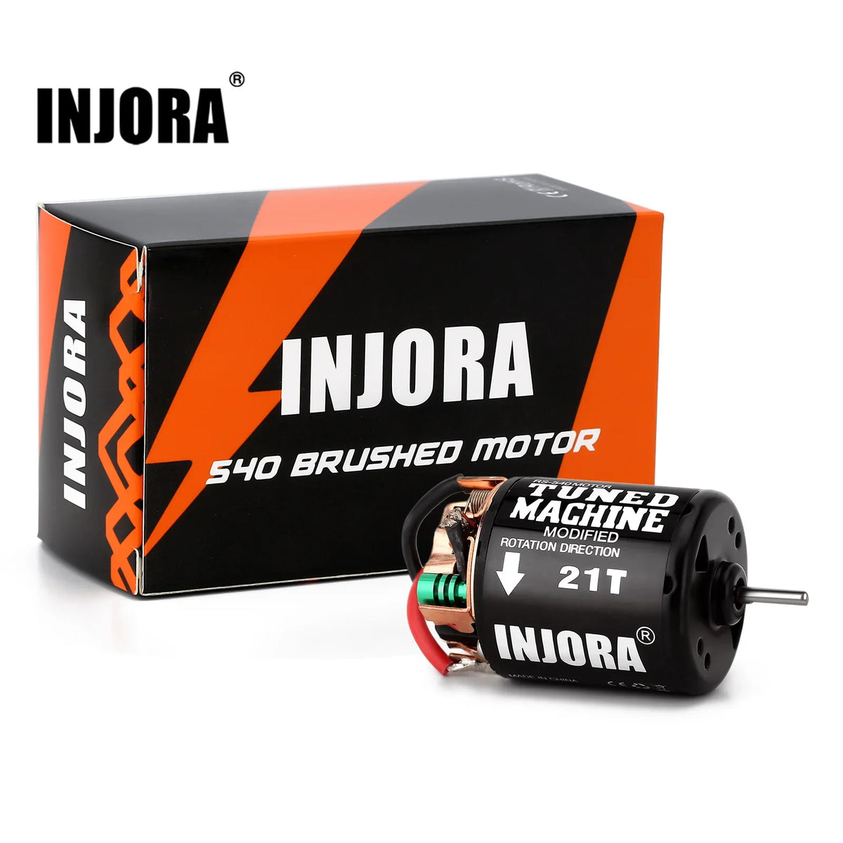 Moteur brushed INJORA 540 étanche 13T à 80T pour crawler RC 1/10